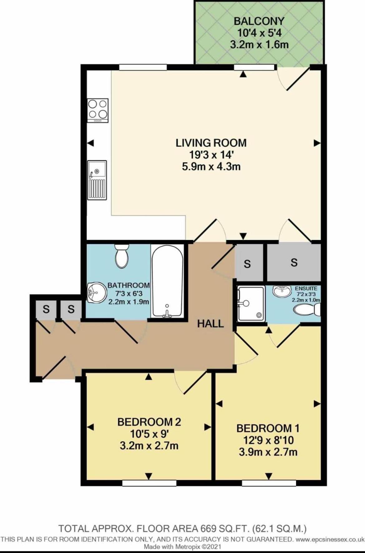 Modern 2 Bed Flat With Balcony, Easy Access Appartamento Londra